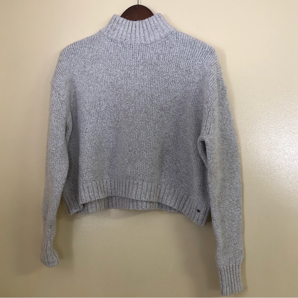 American Eagle Cropped Turtleneck Sweater - Beige - Large
